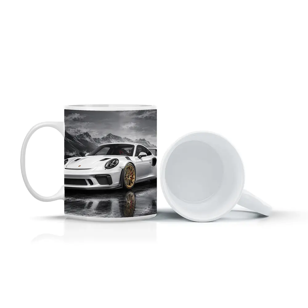Porsche 911 GT3 RS White Mountain City – Mugs