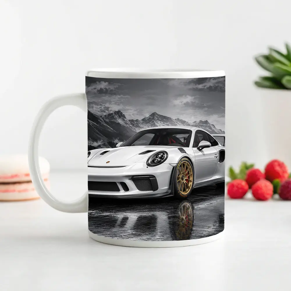 Porsche 911 GT3 RS White Mountain City – Mugs