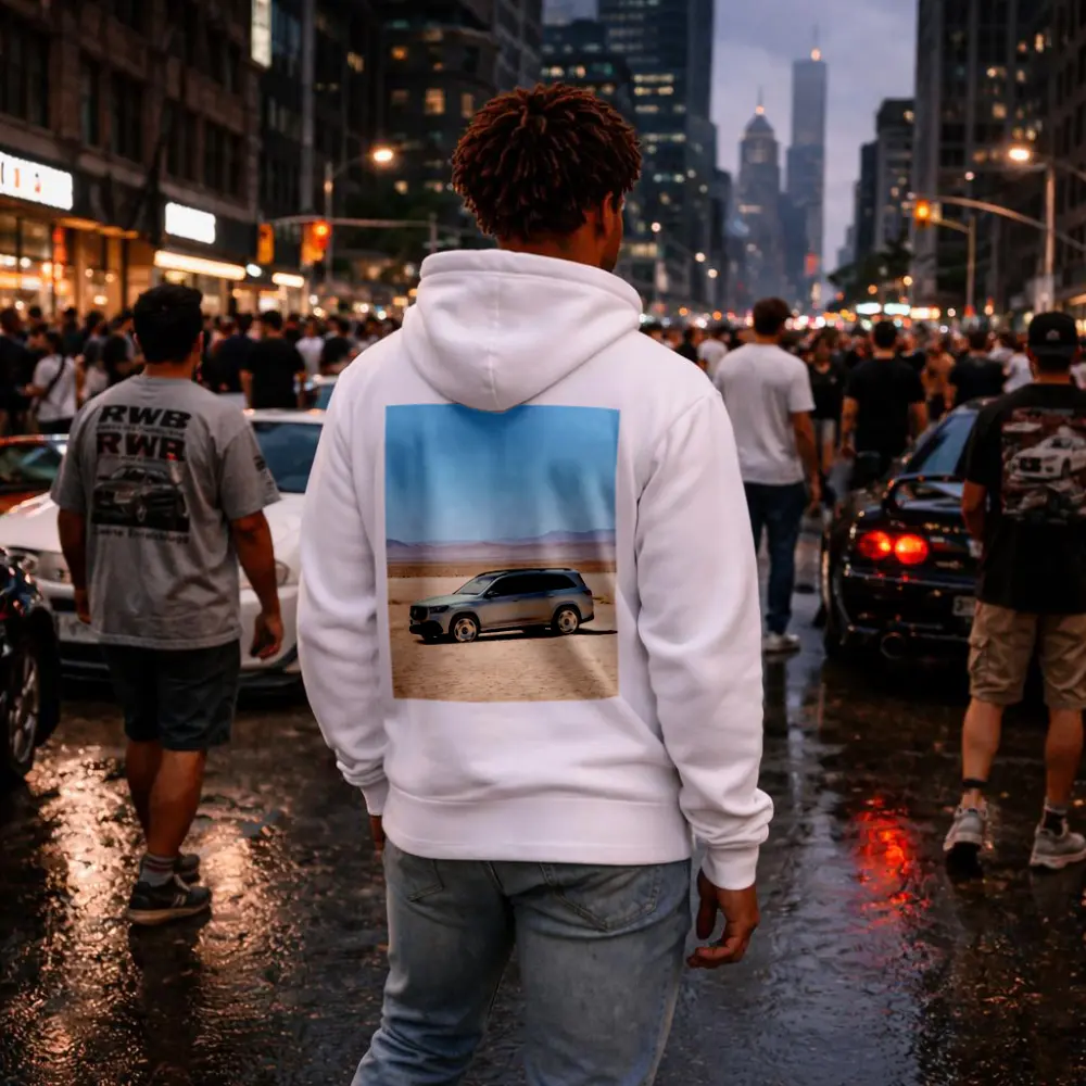 Mercedes AMG GLS Desert Sand Landscape – Hoodies