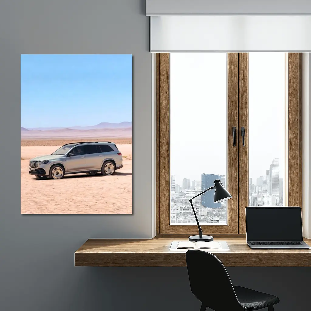 Mercedes AMG GLS Desert Sand Landscape – Wall Art