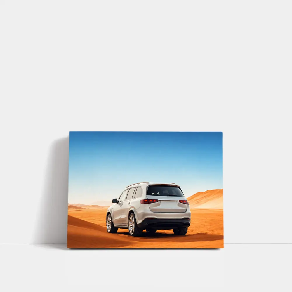 Mercedes GLS SUV White Desert Dunes – Wall Art