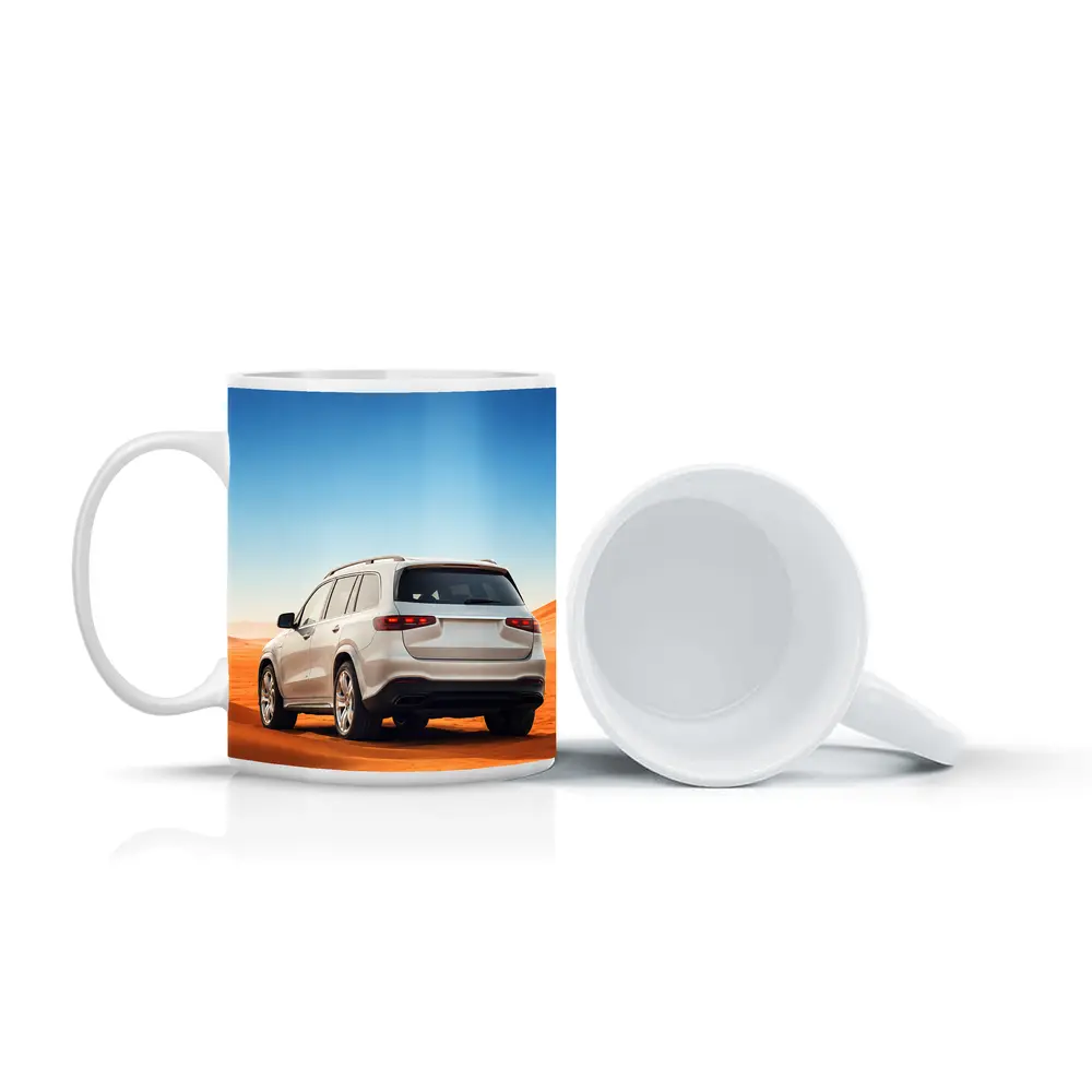 Mercedes GLS SUV White Desert Dunes – Mugs
