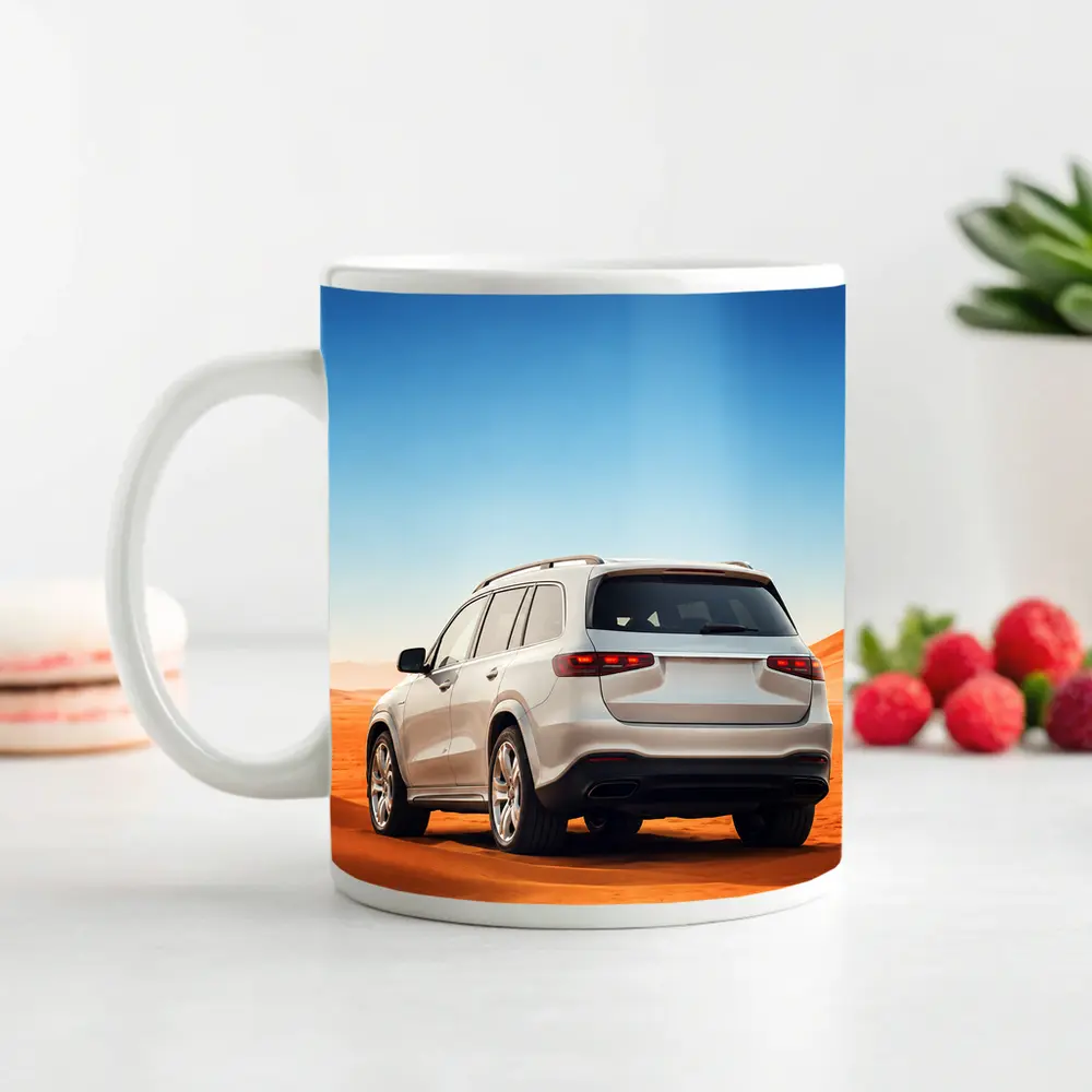 Mercedes GLS SUV White Desert Dunes – Mugs