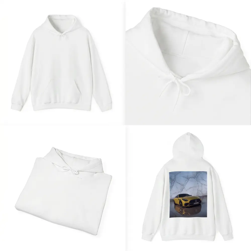 Mercedes AMG GT Yellow Marble Studio – Hoodies