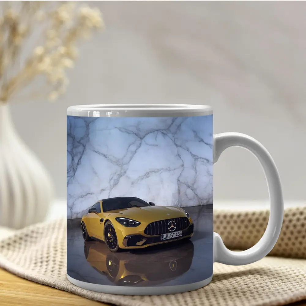 Mercedes AMG GT Yellow Marble Studio – Mugs