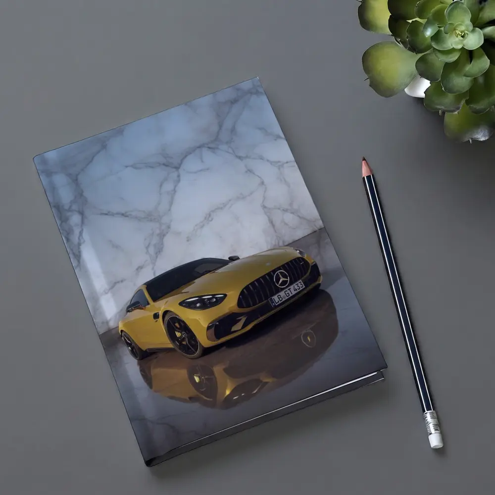 Mercedes AMG GT Yellow Marble Studio – Notebooks
