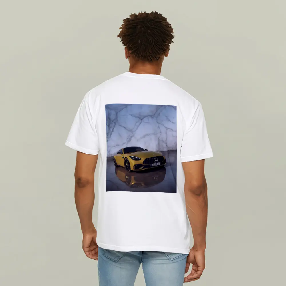 Mercedes AMG GT Yellow Marble Studio – T-Shirts