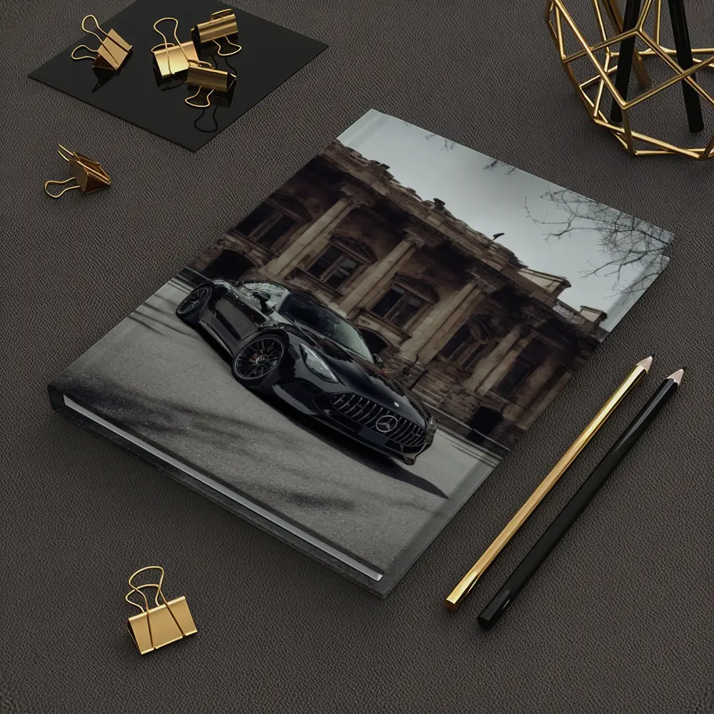 Mercedes AMG GT Black Architectural Building Street – Notebooks