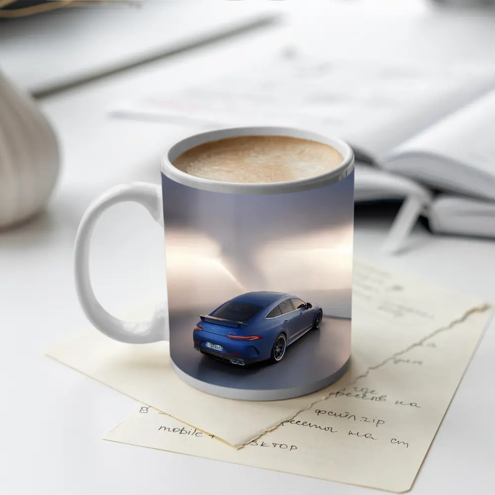 Mercedes AMG GT 63 Blue Studio Shot – Mugs