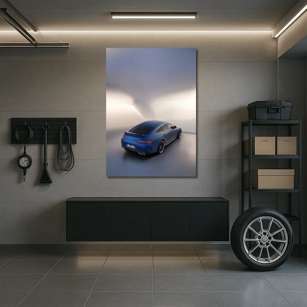Mercedes AMG GT 63 Blue Studio Shot – Wall Art