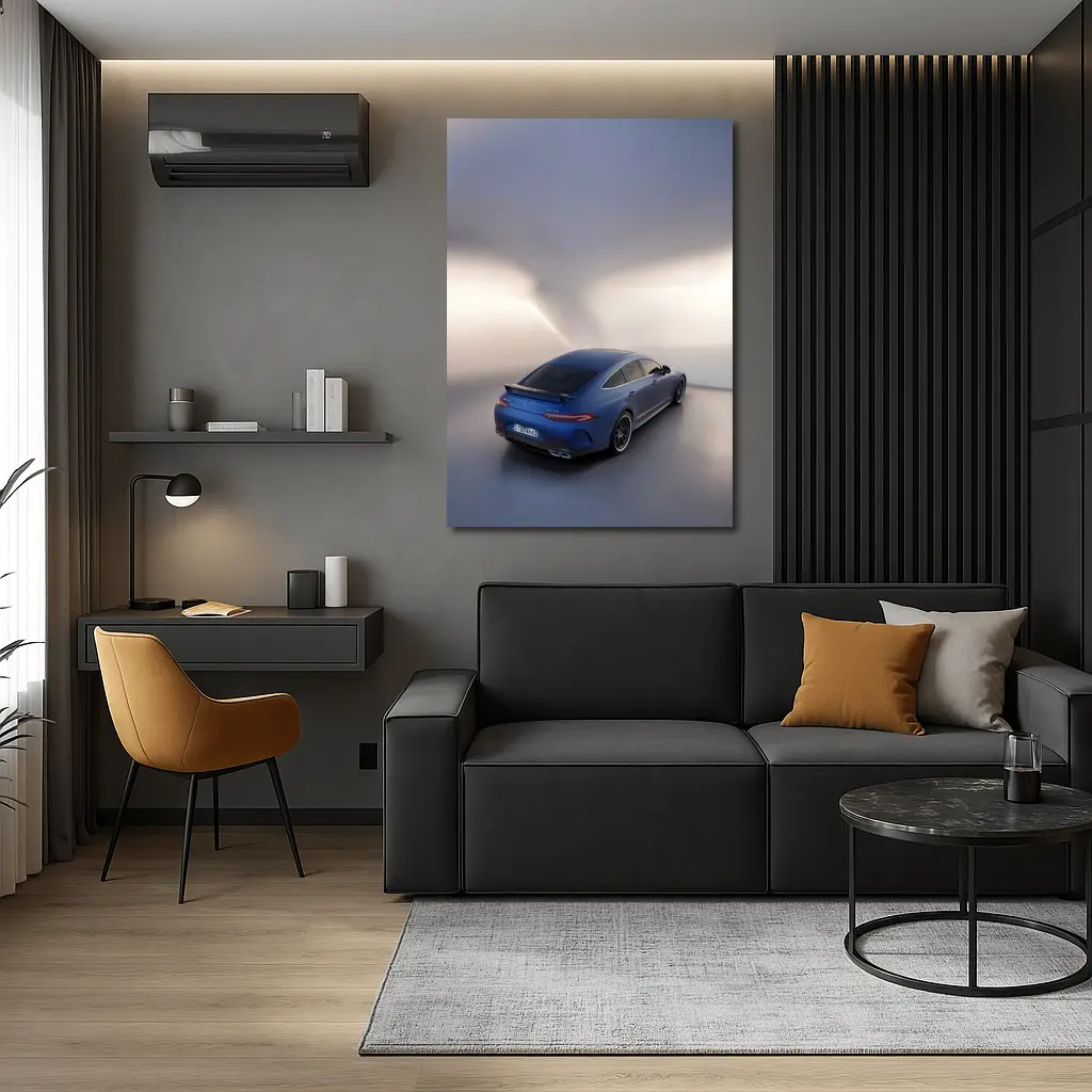 Mercedes AMG GT 63 Blue Studio Shot – Wall Art