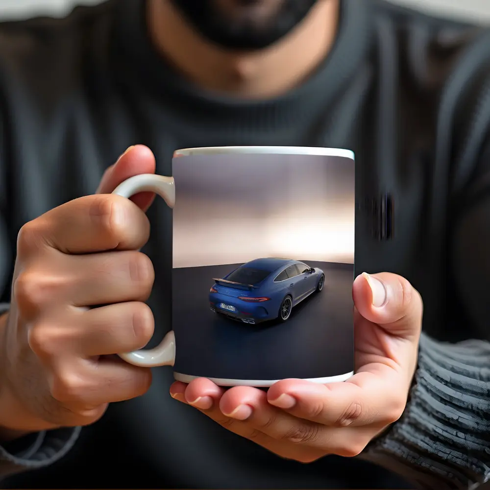 Mercedes AMG GT 63 Blue Studio Shot – Mugs