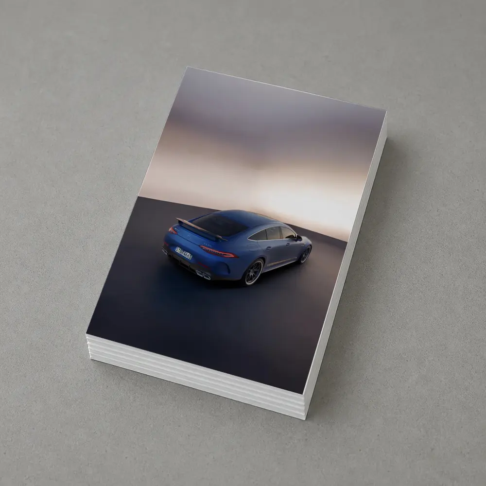 Mercedes AMG GT 63 Blue Studio Shot – Postcards