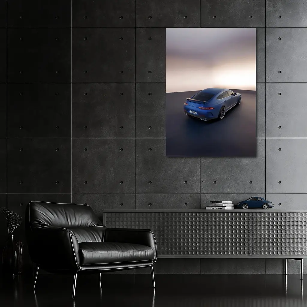 Mercedes AMG GT 63 Blue Studio Shot – Wall Art