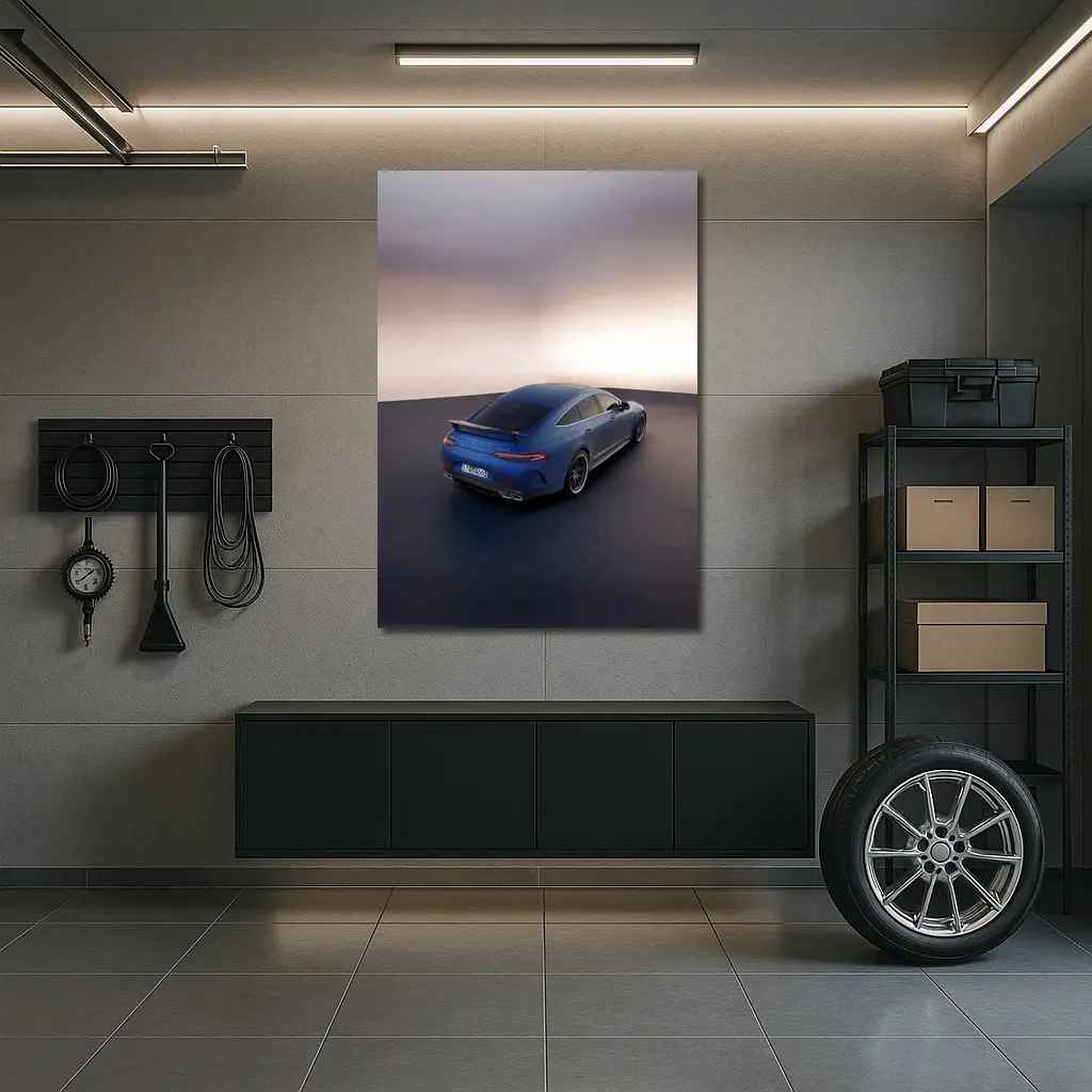 Mercedes AMG GT 63 Blue Studio Shot – Wall Art