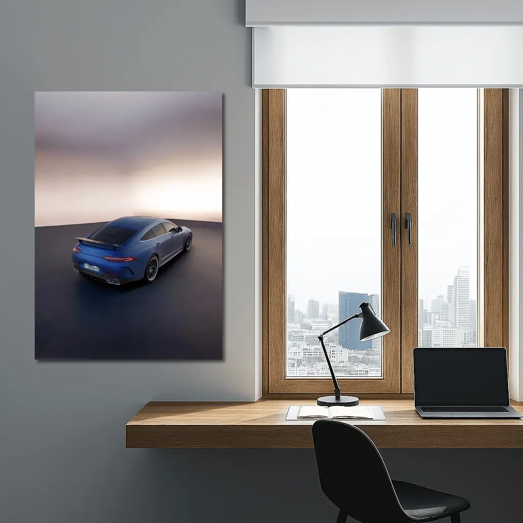 Mercedes AMG GT 63 Blue Studio Shot – Wall Art