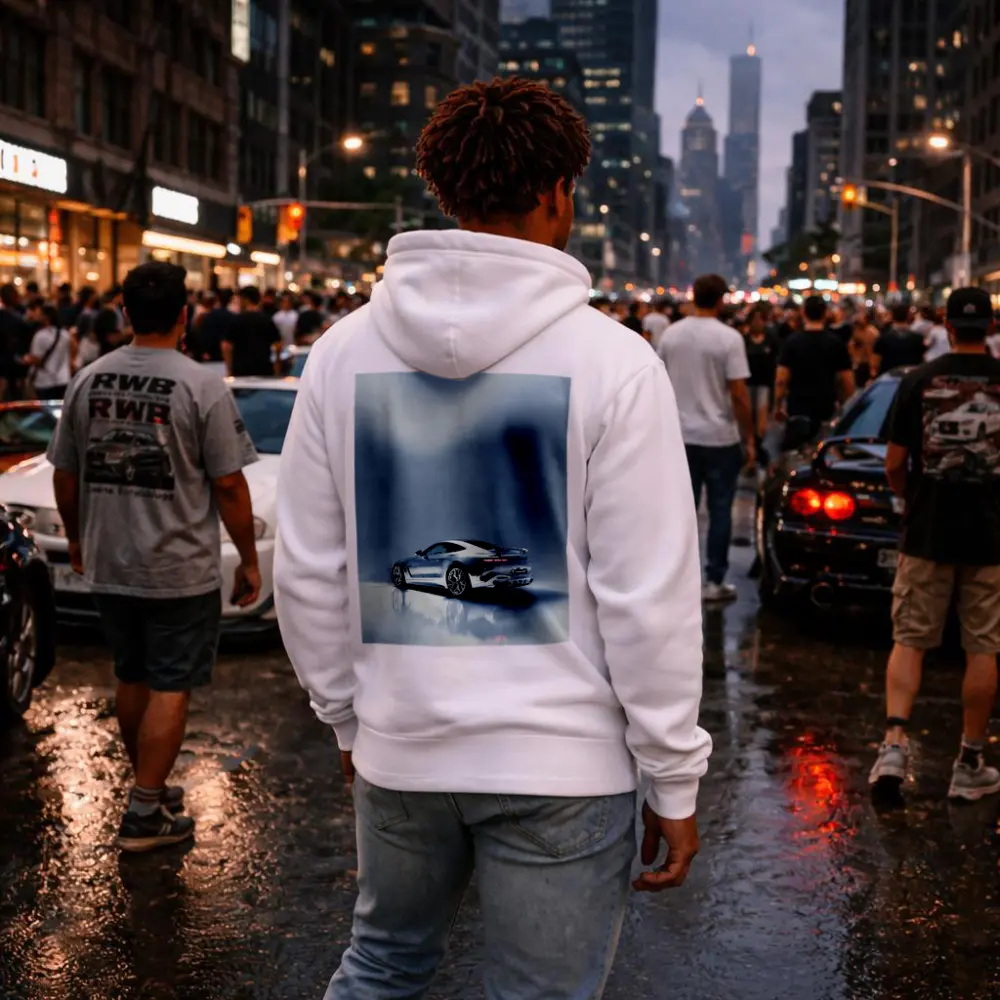 Mercedes AMG GT Silver Studio Shot – Hoodies