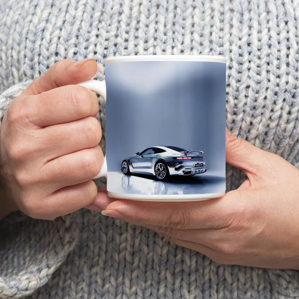 Mercedes AMG GT Silver Studio Shot – Mugs