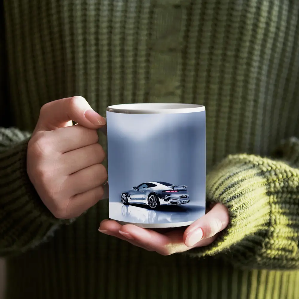 Mercedes AMG GT Silver Studio Shot – Mugs