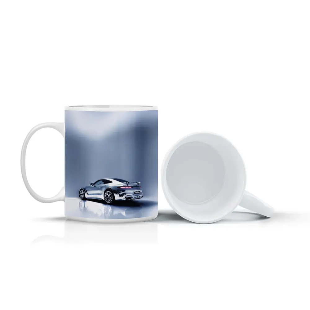 Mercedes AMG GT Silver Studio Shot – Mugs