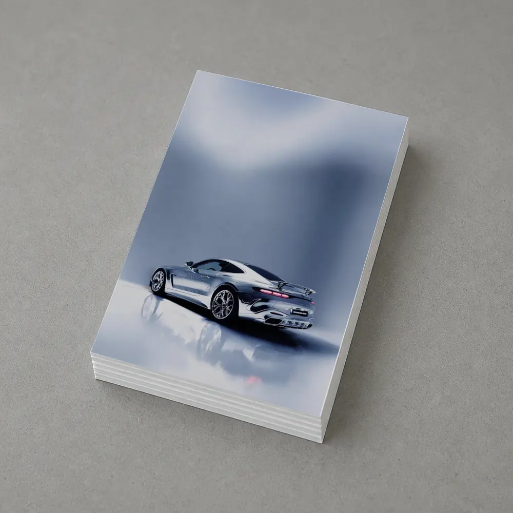 Mercedes AMG GT Silver Studio Shot – Postcards