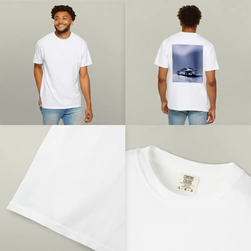 Mercedes AMG GT Silver Studio Shot – T-Shirts