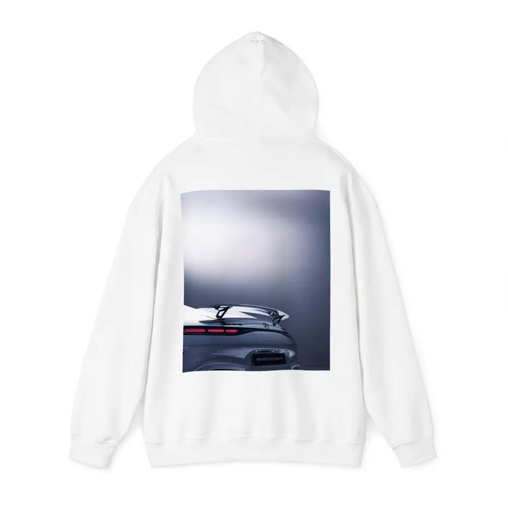 Mercedes AMG GT Silver Studio Rear View – Hoodies