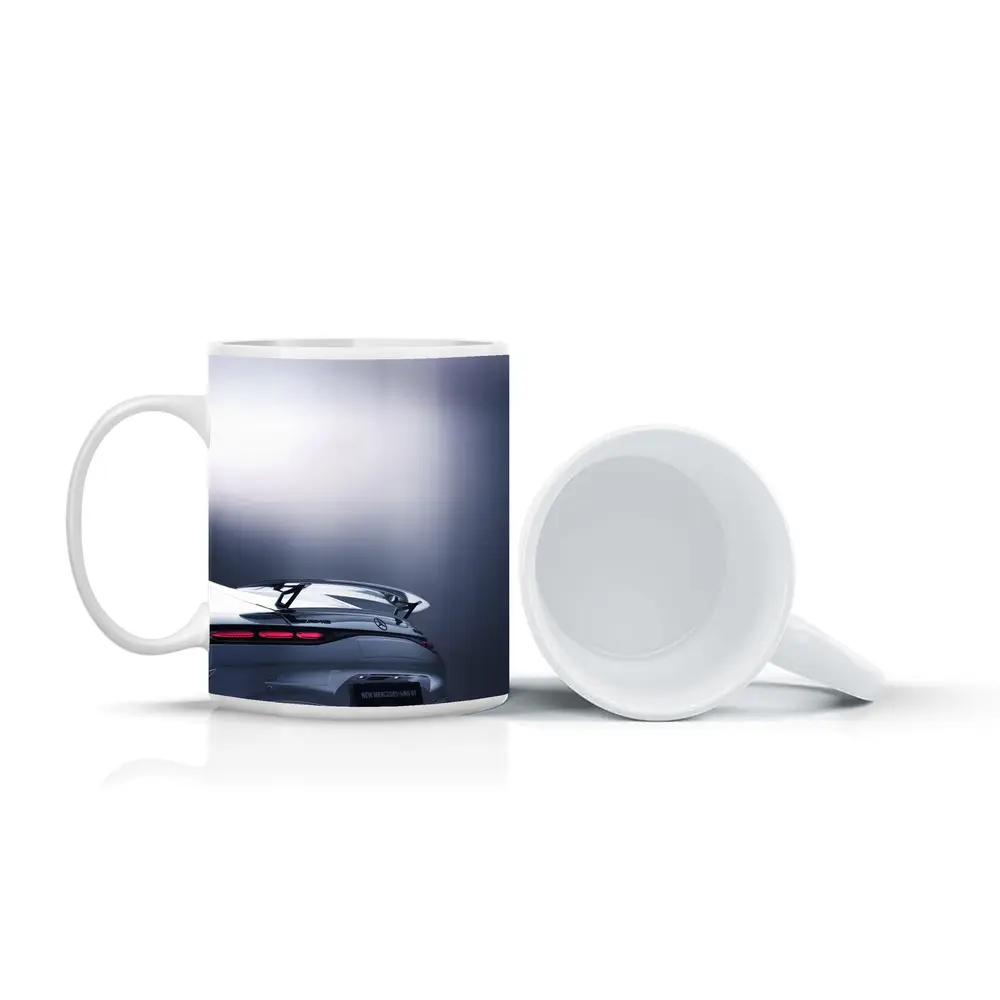 Mercedes AMG GT Silver Studio Rear View – Mugs