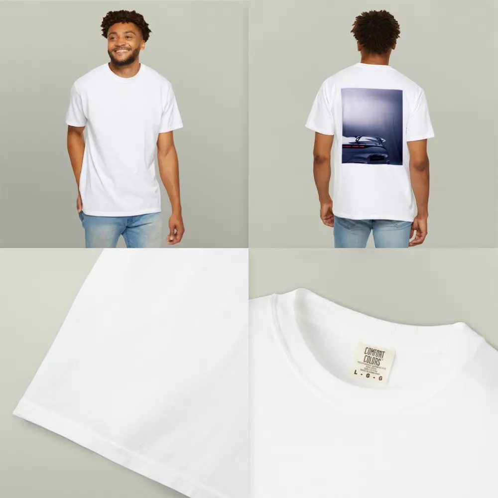 Mercedes AMG GT Silver Studio Rear View – T-Shirts