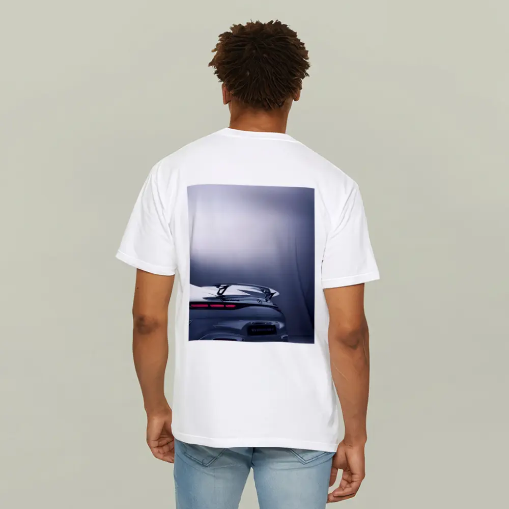Mercedes AMG GT Silver Studio Rear View – T-Shirts