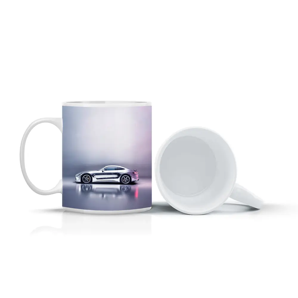 Mercedes AMG GT Silver Studio Background – Mugs