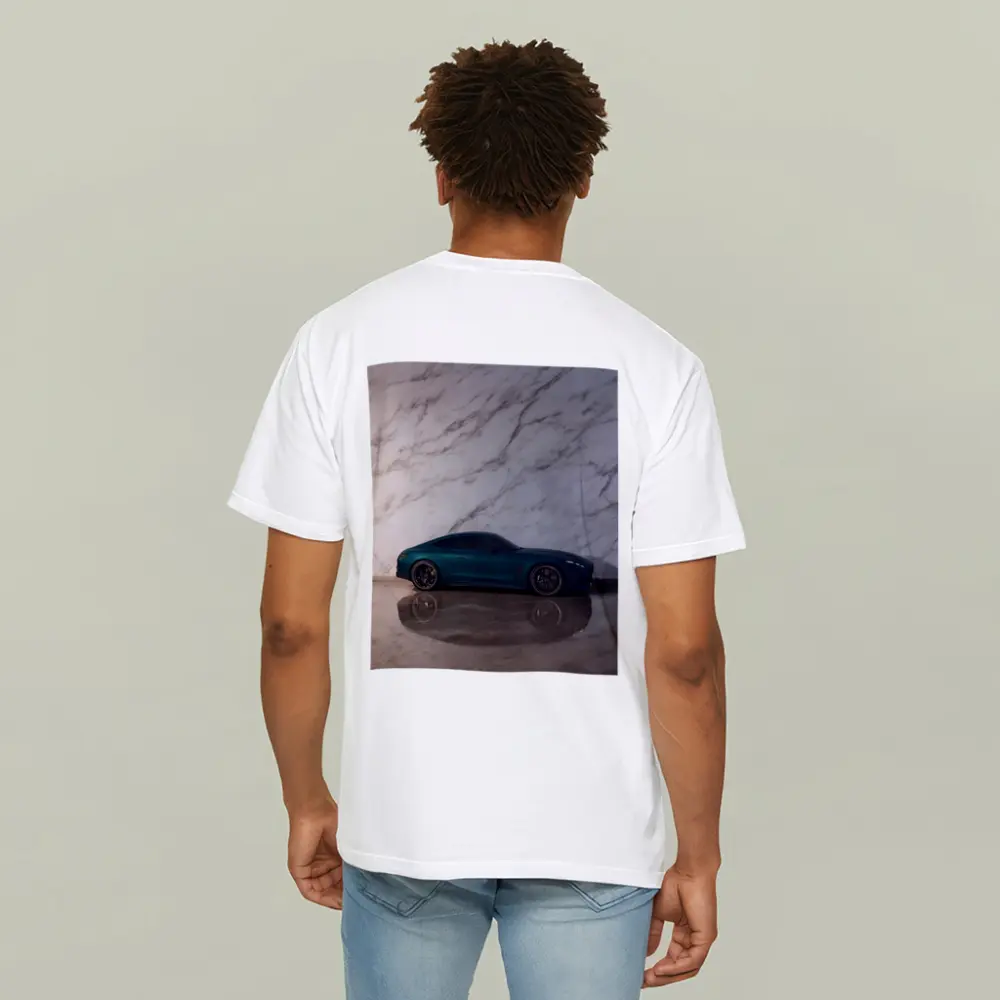 Mercedes AMG GT Teal Marble Background – T-Shirts