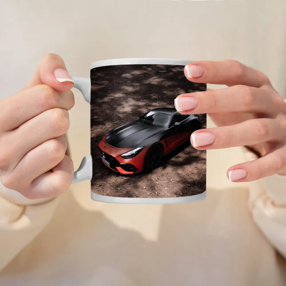 Mercedes AMG GT Black Red Sports Car – Mugs
