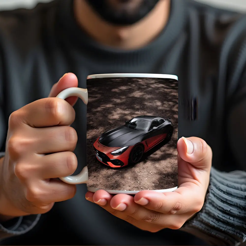 Mercedes AMG GT Black Red Sports Car – Mugs