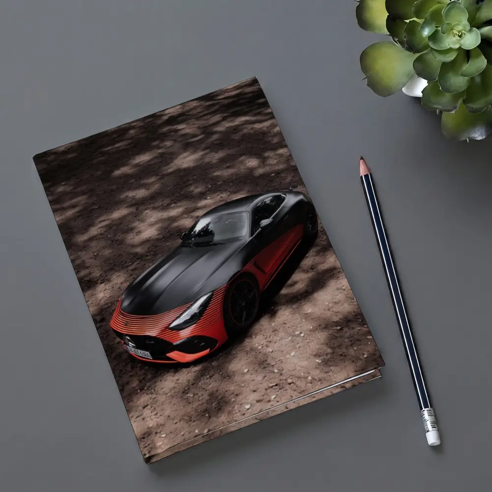 Mercedes AMG GT Black Red Sports Car – Notebooks