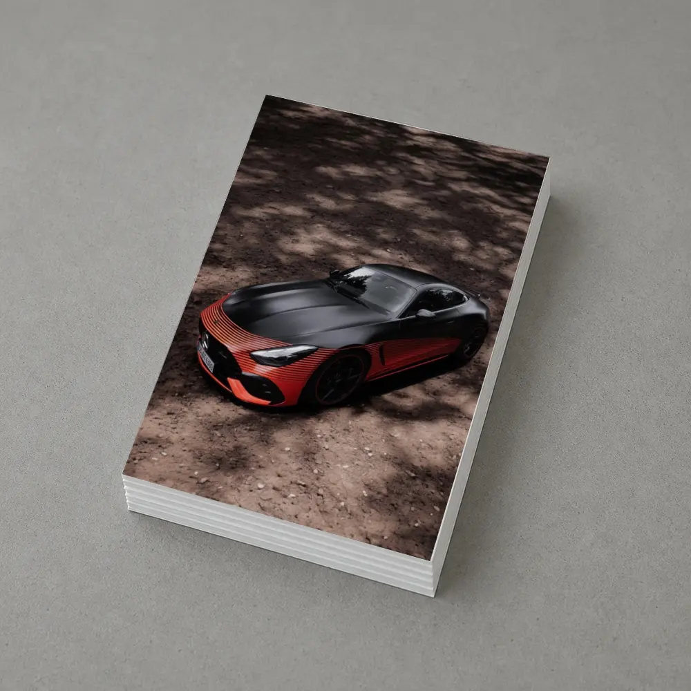 Mercedes AMG GT Black Red Sports Car – Postcards