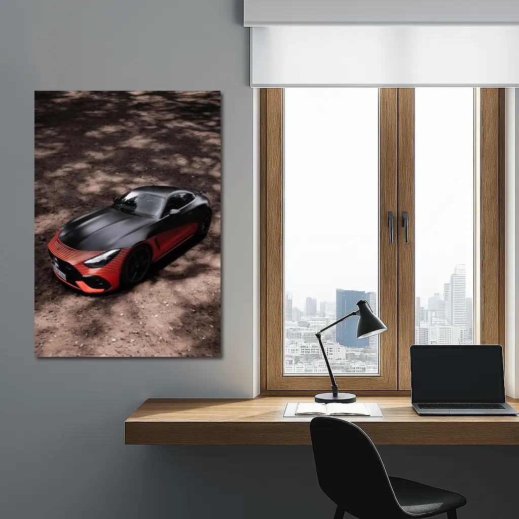 Mercedes AMG GT Black Red Sports Car – Wall Art