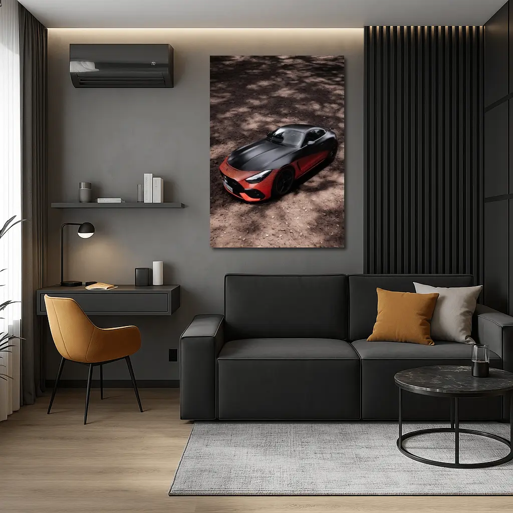 Mercedes AMG GT Black Red Sports Car – Wall Art