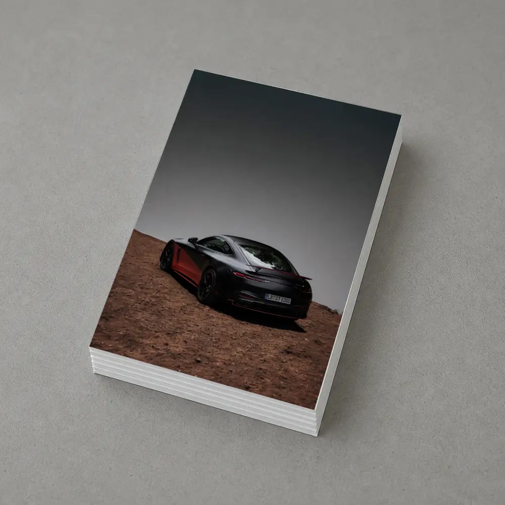 Mercedes AMG GT Black Desert Landscape – Postcards