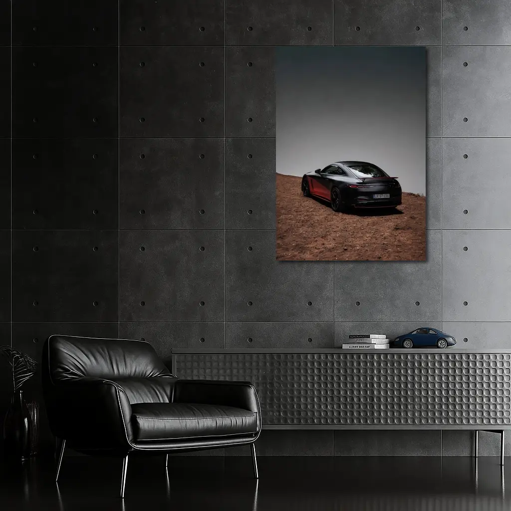 Mercedes AMG GT Black Desert Landscape – Wall Art