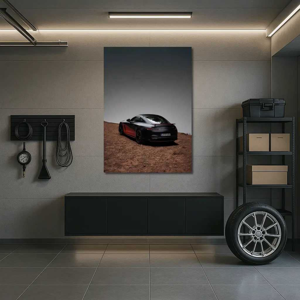 Mercedes AMG GT Black Desert Landscape – Wall Art