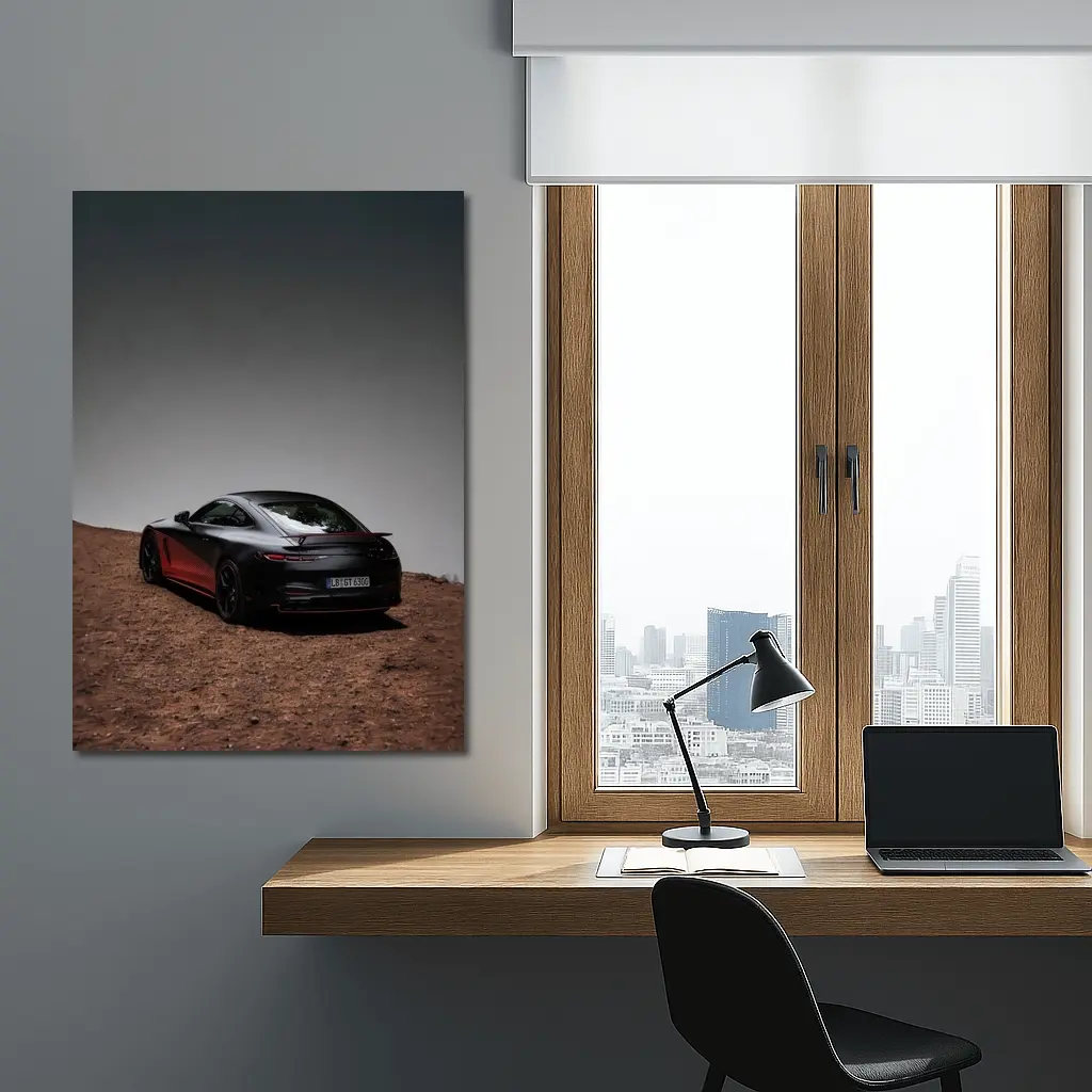 Mercedes AMG GT Black Desert Landscape – Wall Art