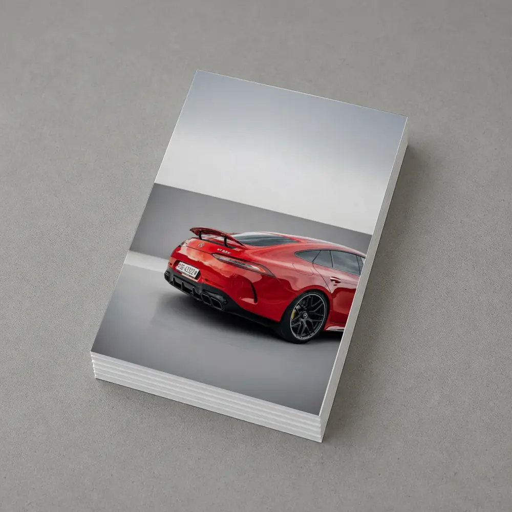 Mercedes AMG GT 63 S Red Studio – Postcards