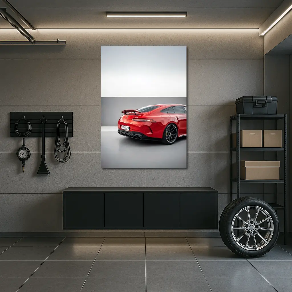 Mercedes AMG GT 63 S Red Studio – Wall Art