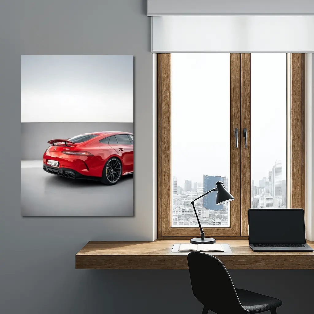 Mercedes AMG GT 63 S Red Studio – Wall Art