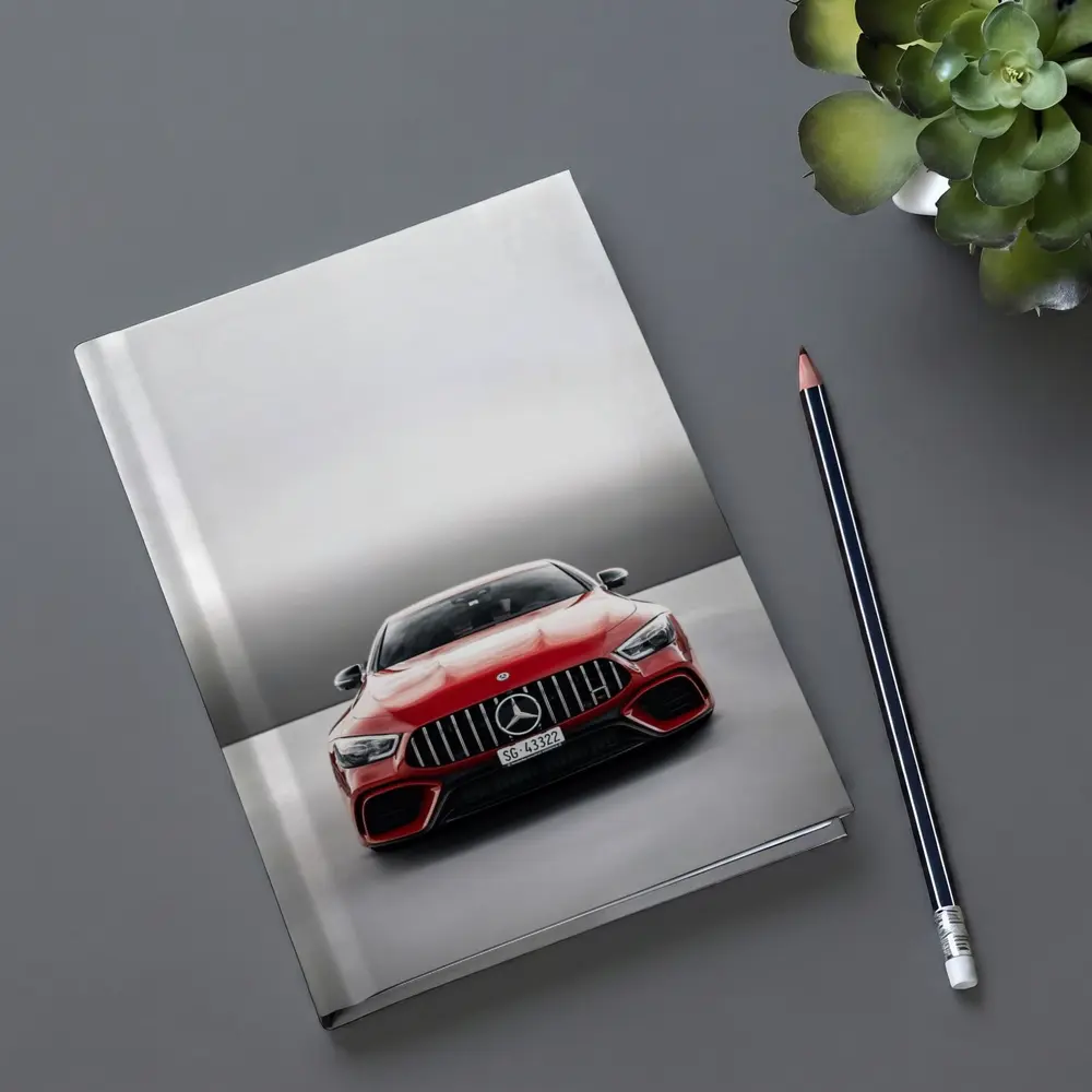 Mercedes AMG GT Red Front View Gray – Notebooks