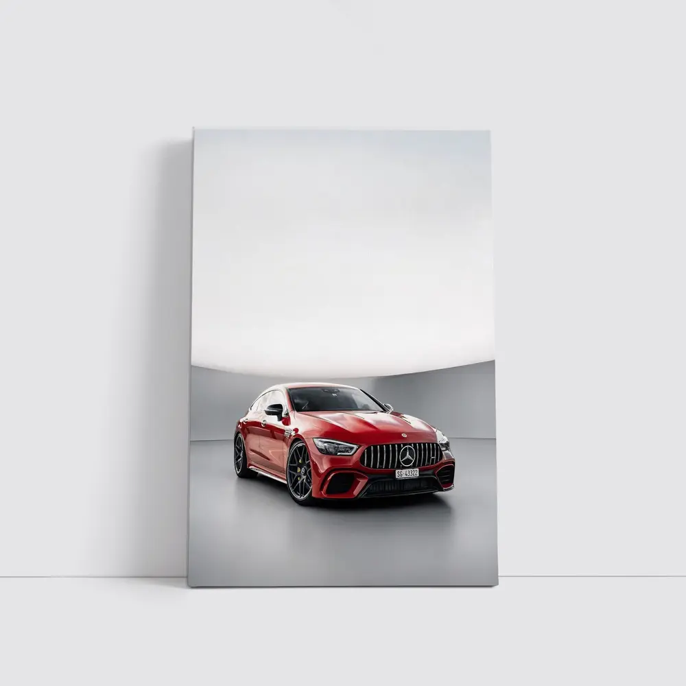Mercedes AMG GT Red Studio Showroom – Wall Art