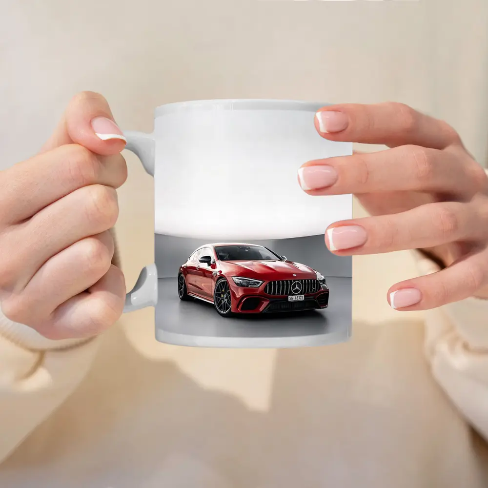 Mercedes AMG GT Red Studio Showroom – Mugs