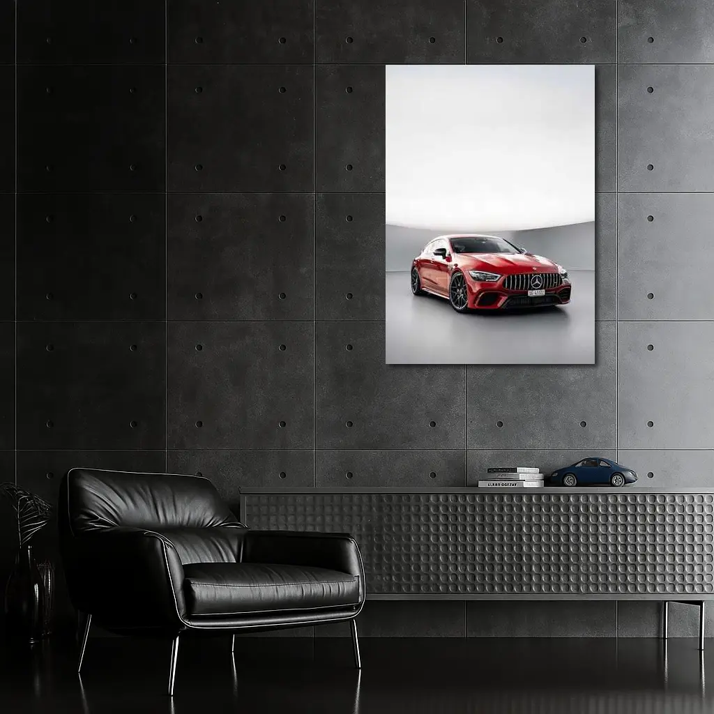 Mercedes AMG GT Red Studio Showroom – Wall Art
