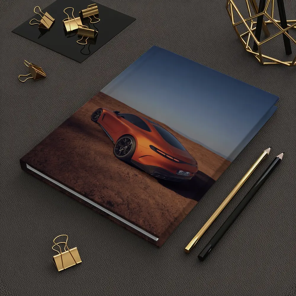 Mercedes AMG GT Orange Desert Landscape – Notebooks